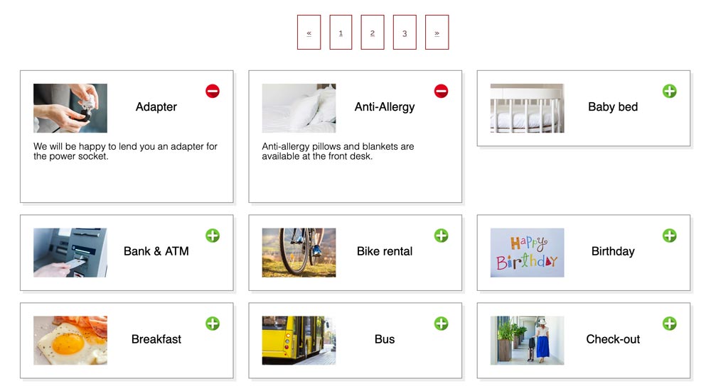 Digital guest directory from CM Studio .iBooking