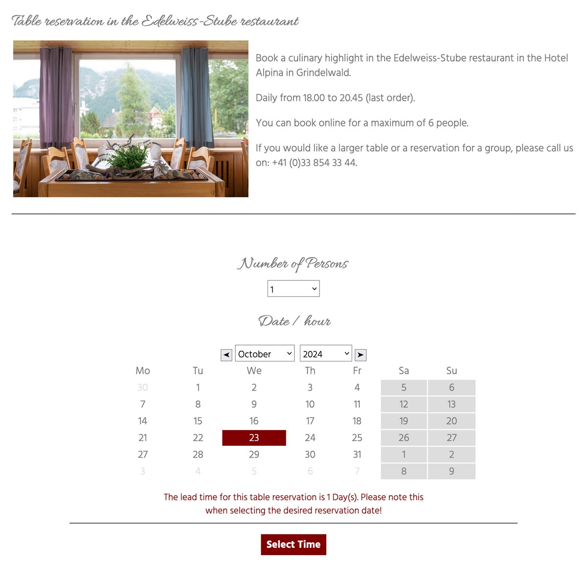 Receive table reservations with the CM Studio .eCommerce Manager